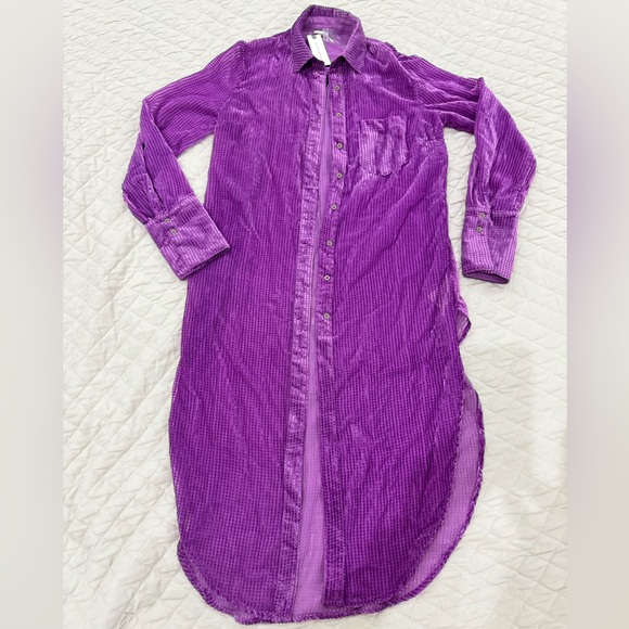 Anthropologie Akemi + Kin Velvet Duster - Picture 3 of 8